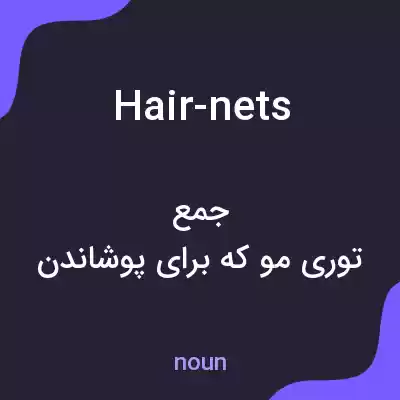 معنی hair-nets به فارسی معنی hair-nets به فارسی