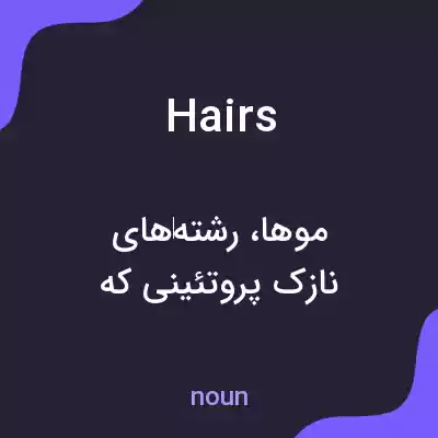 معنی hairs به فارسی معنی hairs به فارسی