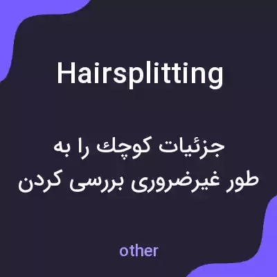 معنی hairsplitting به فارسی معنی hairsplitting به فارسی