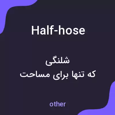 معنی half-hose به فارسی معنی half-hose به فارسی
