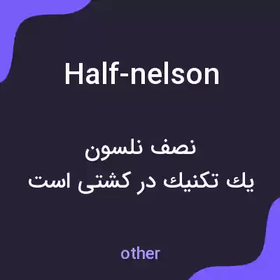 معنی half-nelson به فارسی معنی half-nelson به فارسی