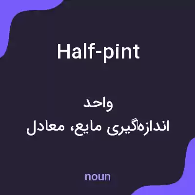 معنی half-pint به فارسی معنی half-pint به فارسی