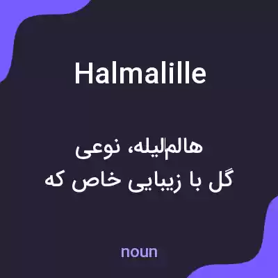 معنی halmalille به فارسی معنی halmalille به فارسی