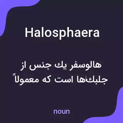 معنی halosphaera به فارسی معنی halosphaera به فارسی