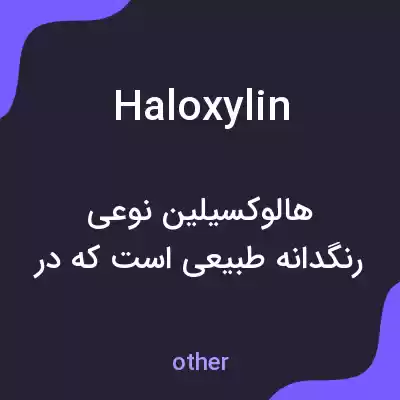 معنی haloxylin به فارسی معنی haloxylin به فارسی