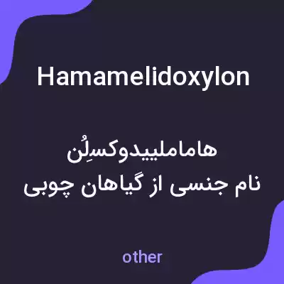 معنی hamamelidoxylon به فارسی معنی hamamelidoxylon به فارسی