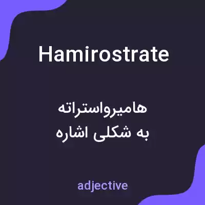معنی hamirostrate به فارسی معنی hamirostrate به فارسی