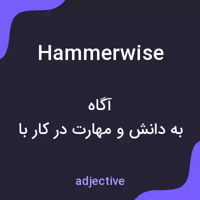 معنی hammerwise به فارسی معنی hammerwise به فارسی