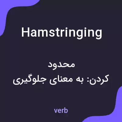 معنی hamstringing به فارسی معنی hamstringing به فارسی