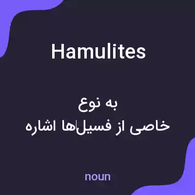 معنی hamulites به فارسی معنی hamulites به فارسی