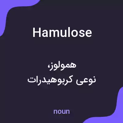 معنی hamulose به فارسی معنی hamulose به فارسی