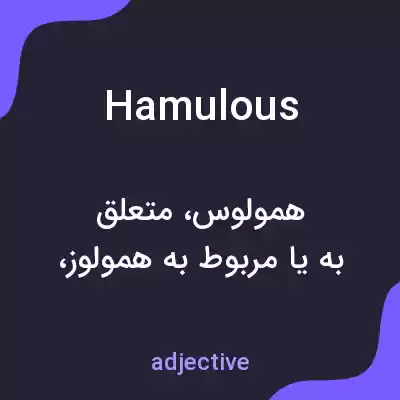 معنی hamulous به فارسی معنی hamulous به فارسی