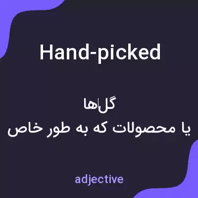 معنی hand-picked به فارسی معنی hand-picked به فارسی