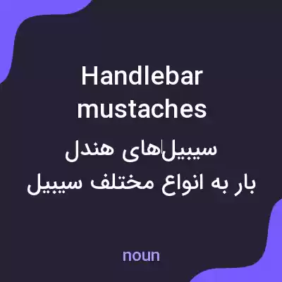 معنی handlebar mustaches به فارسی معنی handlebar mustaches به فارسی