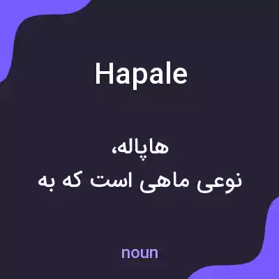 معنی hapale به فارسی معنی hapale به فارسی