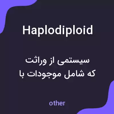 معنی haplodiploid به فارسی معنی haplodiploid به فارسی