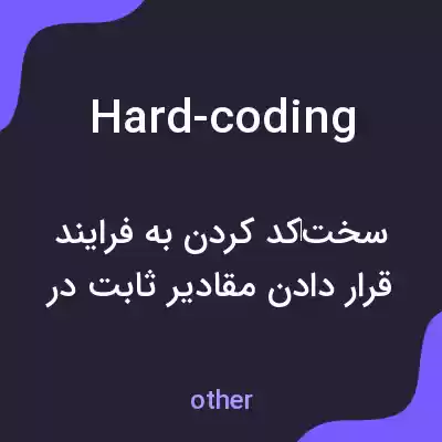 معنی hard-coding به فارسی معنی hard-coding به فارسی