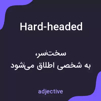 معنی hard-headed به فارسی معنی hard-headed به فارسی