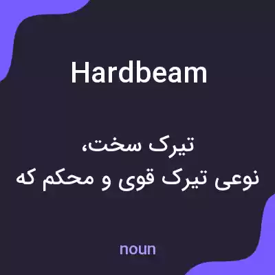 معنی hardbeam به فارسی