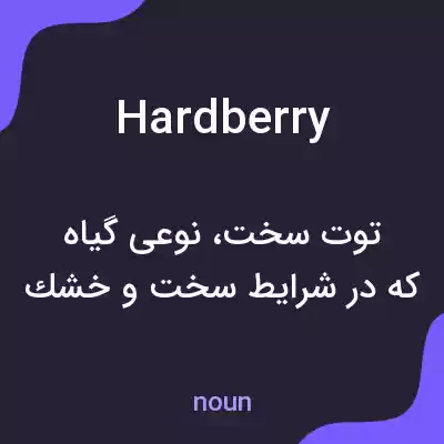معنی hardberry به فارسی معنی hardberry به فارسی