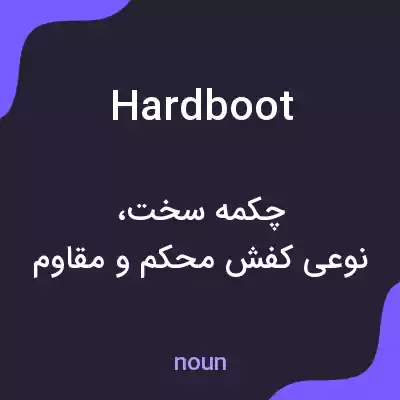 معنی hardboot به فارسی