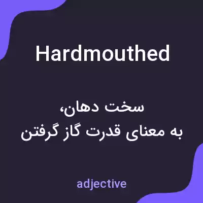 معنی hardmouthed به فارسی معنی hardmouthed به فارسی