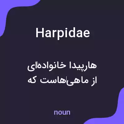 معنی harpidae به فارسی