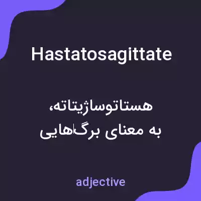 معنی hastatosagittate به فارسی معنی hastatosagittate به فارسی