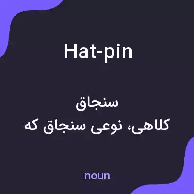 معنی hat-pin به فارسی معنی hat-pin به فارسی