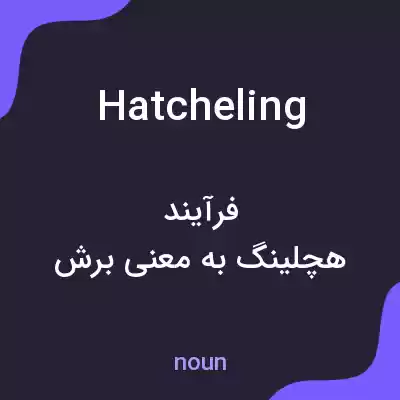 معنی hatcheling به فارسی معنی hatcheling به فارسی