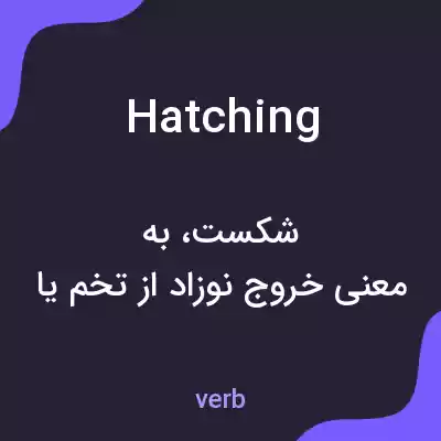 معنی hatching به فارسی معنی hatching به فارسی