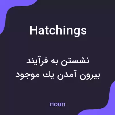 معنی hatchings به فارسی معنی hatchings به فارسی