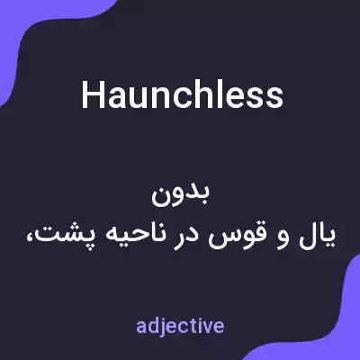 معنی haunchless به فارسی معنی haunchless به فارسی