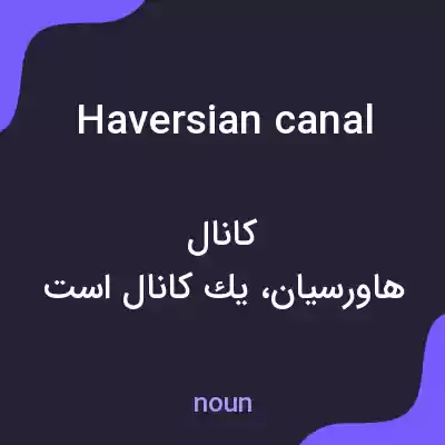 معنی haversian canal به فارسی معنی haversian canal به فارسی