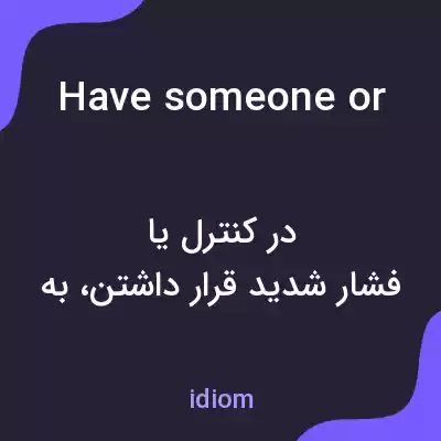 معنی have someone or something by the balls به فارسی معنی have someone or something by the balls به فارسی