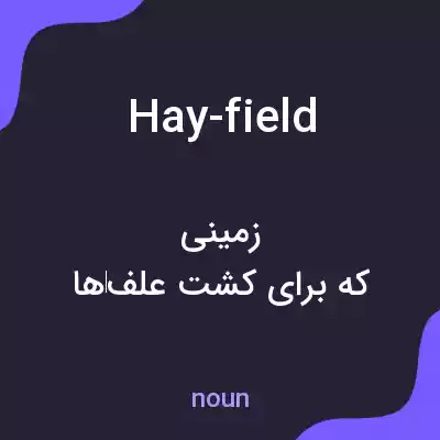معنی hay-field به فارسی معنی hay-field به فارسی