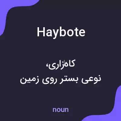 معنی haybote به فارسی معنی haybote به فارسی