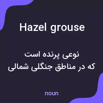 معنی hazel grouse به فارسی معنی hazel grouse به فارسی