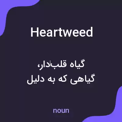معنی heartweed به فارسی معنی heartweed به فارسی
