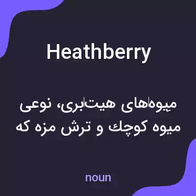 معنی heathberry به فارسی معنی heathberry به فارسی