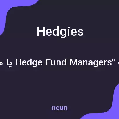 معنی hedgies به فارسی