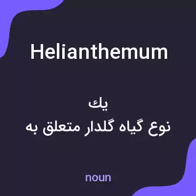 معنی helianthemum به فارسی معنی helianthemum به فارسی