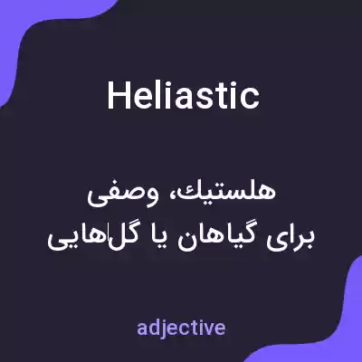 معنی heliastic به فارسی معنی heliastic به فارسی