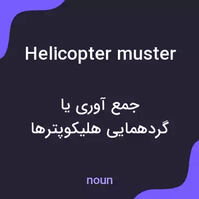 معنی helicopter muster به فارسی معنی helicopter muster به فارسی