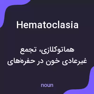 معنی hematoclasia به فارسی معنی hematoclasia به فارسی