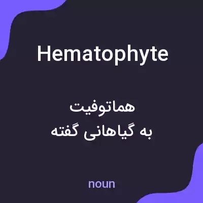 معنی hematophyte به فارسی معنی hematophyte به فارسی