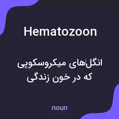 معنی hematozoon به فارسی معنی hematozoon به فارسی