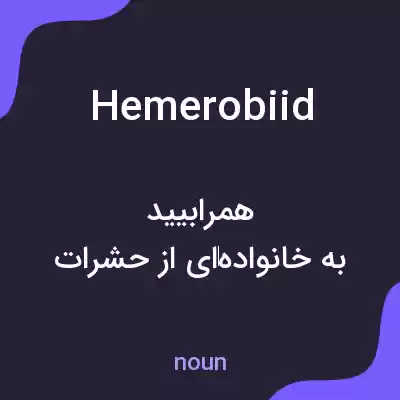 معنی hemerobiid به فارسی معنی hemerobiid به فارسی