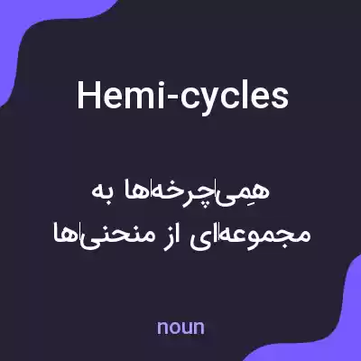 معنی hemi-cycles به فارسی معنی hemi-cycles به فارسی
