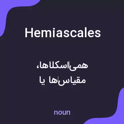 معنی hemiascales به فارسی معنی hemiascales به فارسی